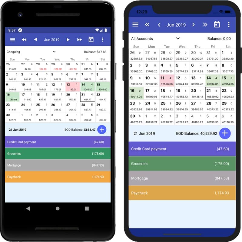 CalendarBudget Mobile