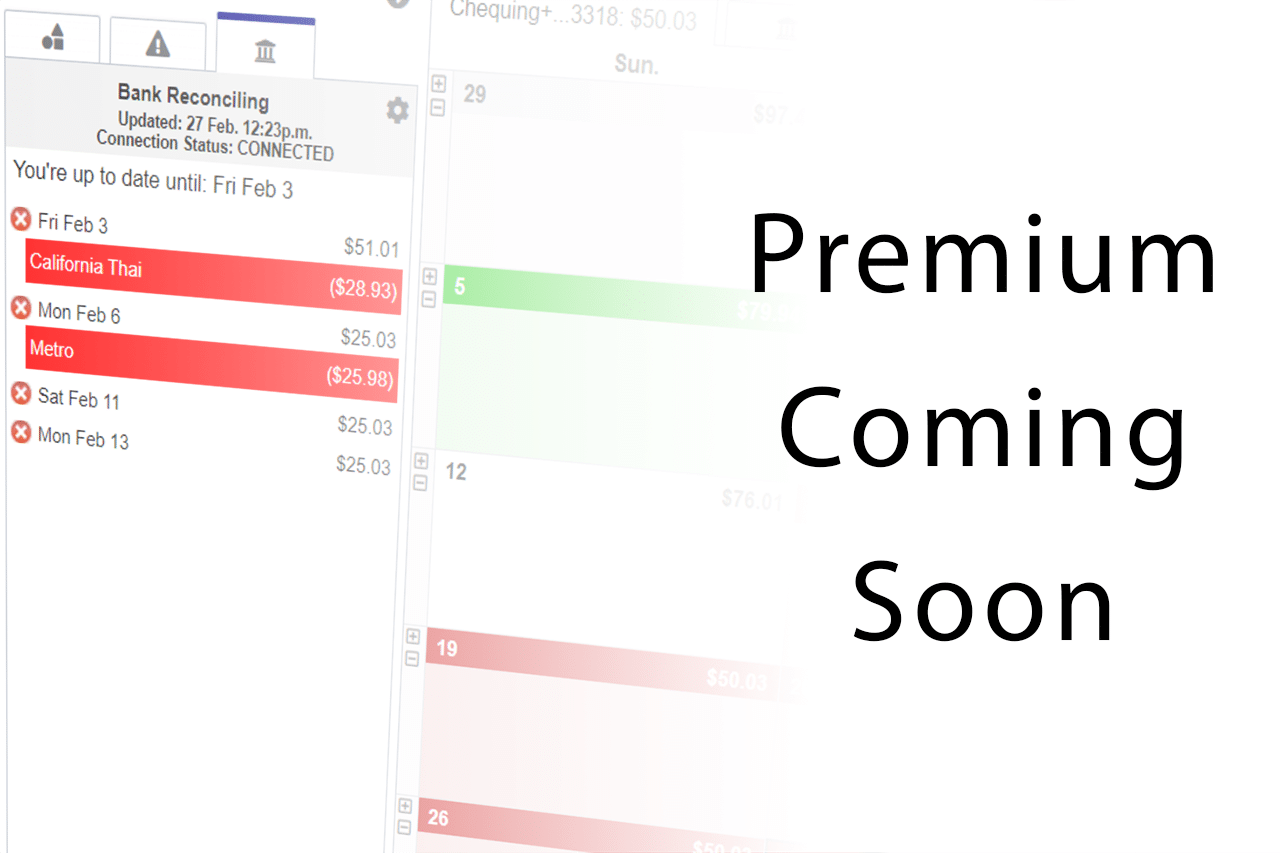 CalendarBudget Premium Is Coming